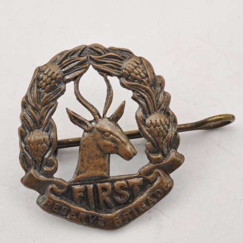 WW2 South Africa First Brigade Collar Badge 31x28mm