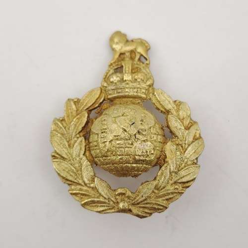 WW2 British Army Royal Marines cap Badge 45x35mm