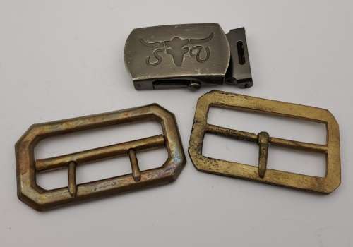 WW2 Royal Airforce Brass Buckle plus 2 other Buckles