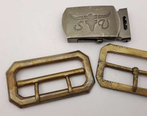 WW2 Royal Airforce Brass Buckle plus 2 other Buckles