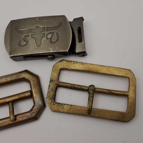 WW2 Royal Airforce Brass Buckle plus 2 other Buckles