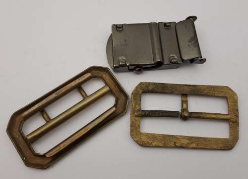 WW2 Royal Airforce Brass Buckle plus 2 other Buckles