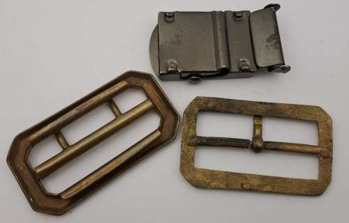 WW2 Royal Airforce Brass Buckle plus 2 other Buckles