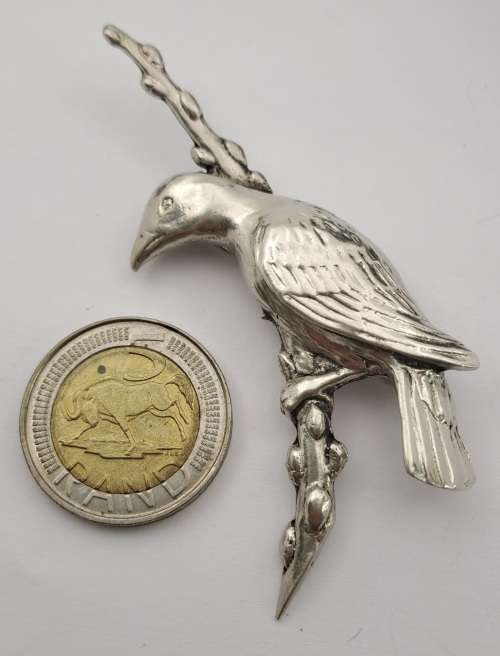 Large Collectable BOND BOYD Sterling Silver Brooch 75x40mm