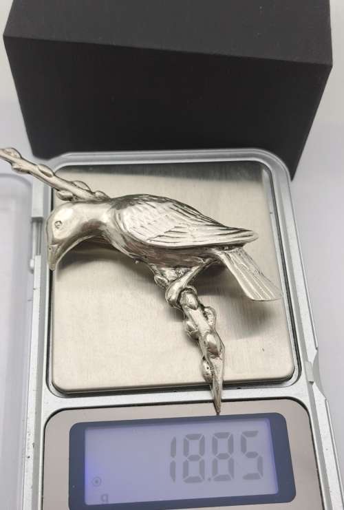 Large Collectable BOND BOYD Sterling Silver Brooch 75x40mm
