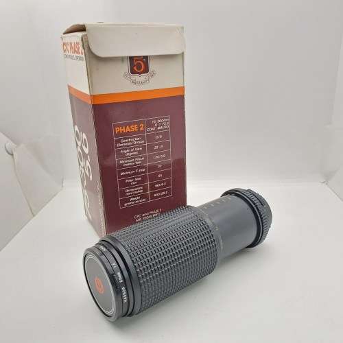 Auto Zoom CPC Phase 2 -75-300mm f5.6 Continuous Mackro Lens  Universal