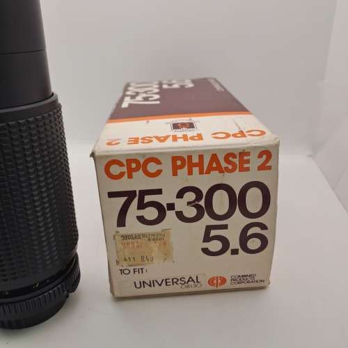 Auto Zoom CPC Phase 2 -75-300mm f5.6 Continuous Mackro Lens  Universal