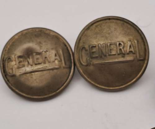 7 x Antique Uniform Tunic Buttons -1 x South African Union