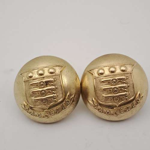 2 x 1923-1926 South African Ordanance Department Officer`s uniform buttons 25mm