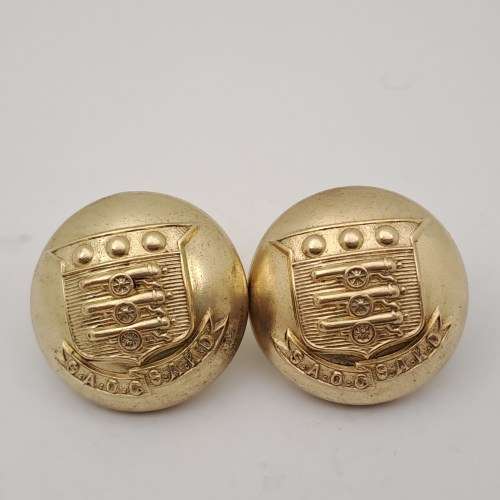 2 x 1923-1926 South African Ordanance Department Officer`s uniform buttons 25mm