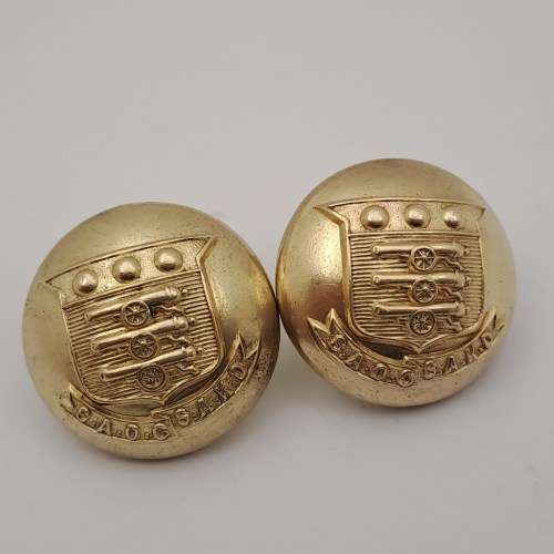 2 x 1923-1926 South African Ordanance Department Officer`s uniform buttons 25mm