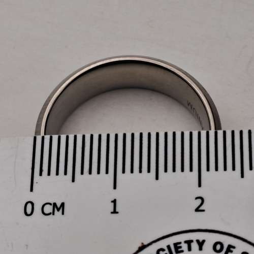 Mens OA Titanium Ring Size S (19,33mm)