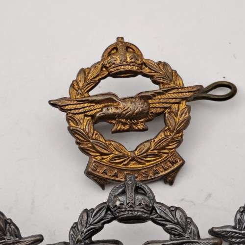 Lot of 4 -WW2 South African Airforce Badges (1 Brass and 3 Bronze)