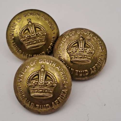 3 Unie van Zuid Afrika tunic Buttons 21mm