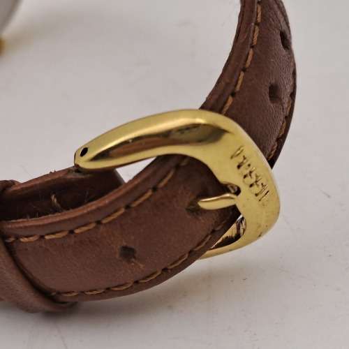 Pre-owned Ladies Fossil PC-9568n3 ATM Quartz watch with Fossil Leather strap -working