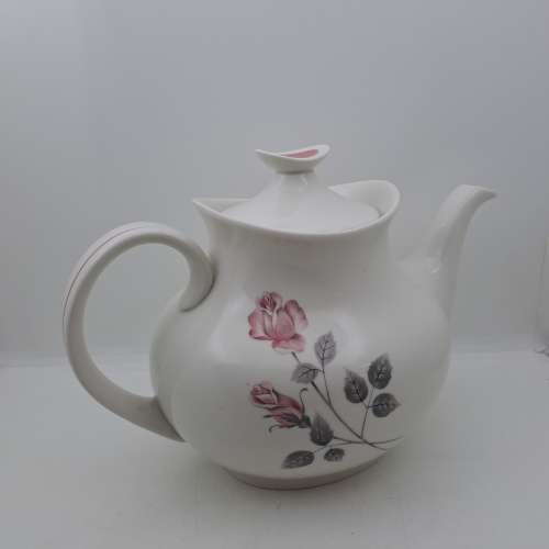 Vintage Royal Doulton PILLAR ROSE English translucent China Teapot  160x250x140mm