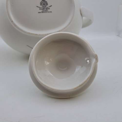 Vintage Royal Doulton PILLAR ROSE English translucent China Teapot  160x250x140mm