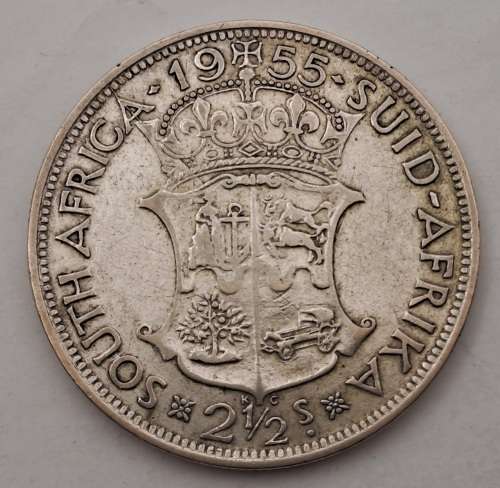 1955  South Africa  SILVER 2½ Shillings