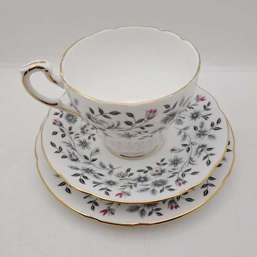 Vintage Paragon `Vanity Fayre` Trio Fine Bone China (6 Available )