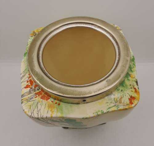 Antique Porcelain Hand Painted `Paradise` Vase made in England (no Handle and no Lid)