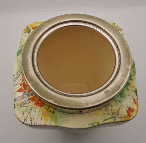 Antique Porcelain Hand Painted `Paradise` Vase made in England (no Handle and no Lid)