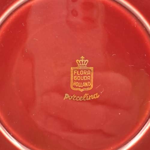 Vintage Flora Gouda Side Plate made in Holland (badly chipped and repaired. )