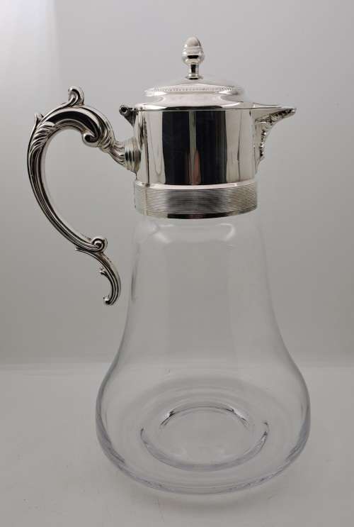 For The Elegant Hostess Sheratonn -Chill-It-Pitcher in Luxurious Silverplate and Glass -unused-Italy