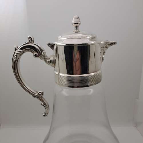 For The Elegant Hostess Sheratonn -Chill-It-Pitcher in Luxurious Silverplate and Glass -unused-Italy
