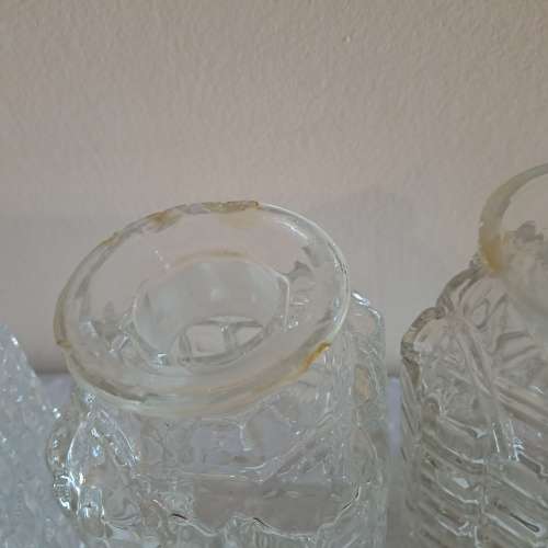 Antique Silver Plate Tantalus (3 Decanter set ) England -