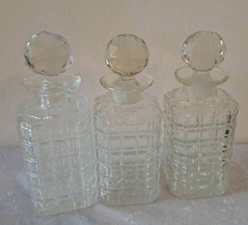 Antique Silver Plate Tantalus (3 Decanter set ) England -