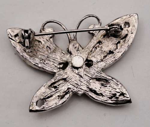 Pre-owned Vintage Butterfly Brooch 38x28mm