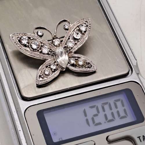 Pre-owned Vintage Butterfly Brooch 38x28mm