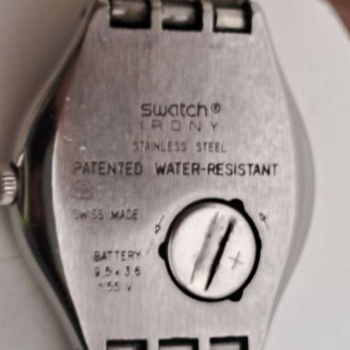 1993 Pre-owned Swiss Swatch Irony Mens Watch -working