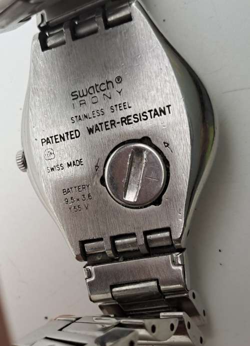 1993 Pre-owned Swiss Swatch Irony Mens Watch -working