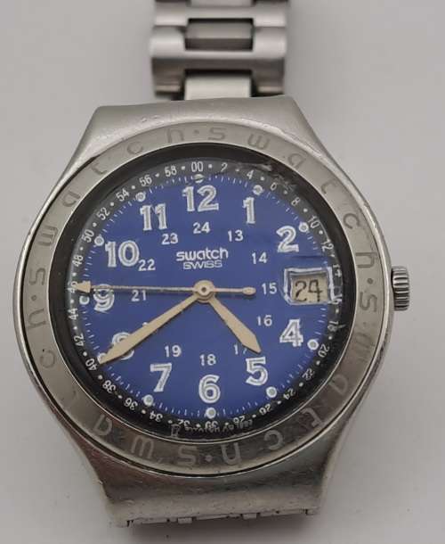 1993 Pre-owned Swiss Swatch Irony Mens Watch -working