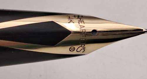 Vintage Sheaffer M14 Deskset with Black Mexican Onyx Base -Fountain pen 14kt Gold nib