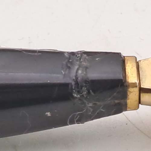 Vintage Sheaffer M14 Deskset with Black Mexican Onyx Base -Fountain pen 14kt Gold nib