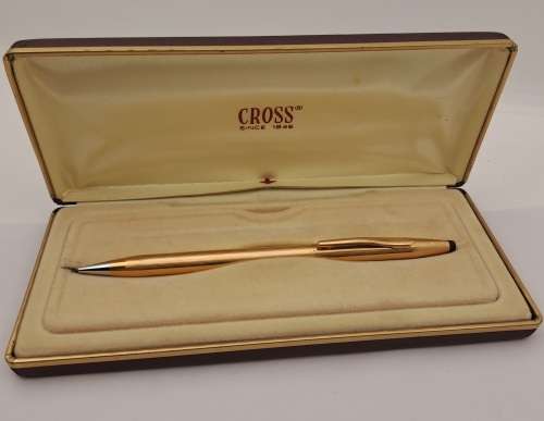 14kt Rolled Gold Cross Pencil 0,5mm lead in Case -Made in Ireland
