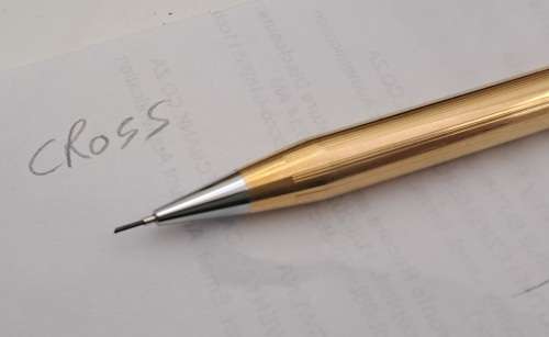 14kt Rolled Gold Cross Pencil 0,5mm lead in Case -Made in Ireland