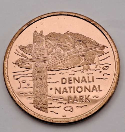 2 Large Collectable Denali National Park Alaska Medals
