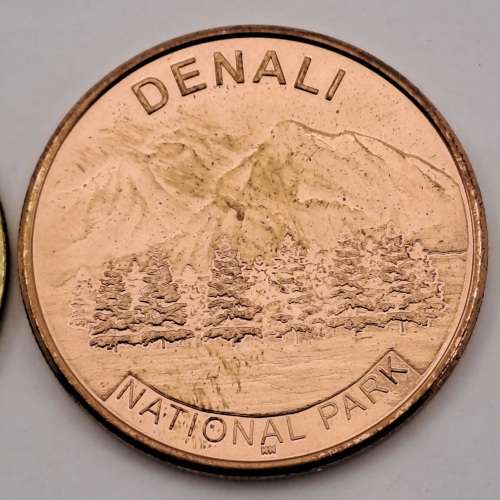 2 Large Collectable Denali National Park Alaska Medals