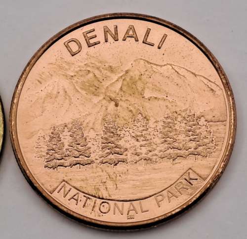 2 Large Collectable Denali National Park Alaska Medals