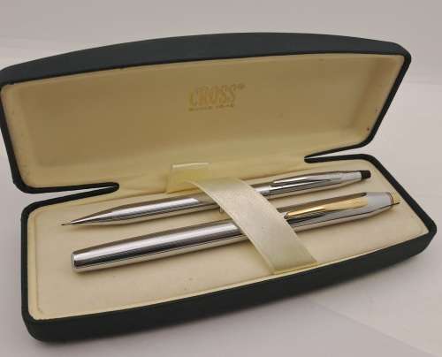 Vintage Cross  BallPen and Pencil (Not a Set) in Cross Case
