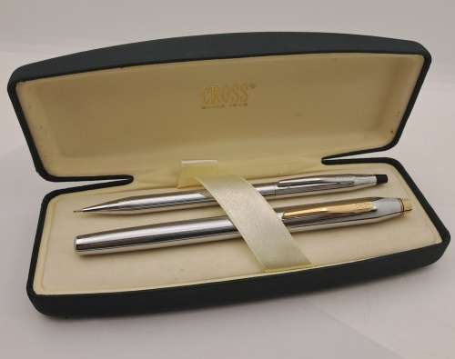 Vintage Cross  BallPen and Pencil (Not a Set) in Cross Case