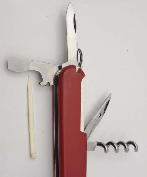 Vintage Victorinox Officier Swiss Army knife  with Toothpick & Tweezer-Very Good Condition