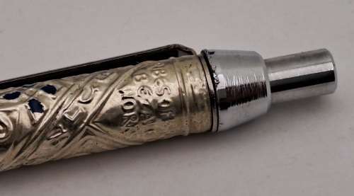 1960`s Rolex Merkur Sterling Tribes of Israel Pen -Souvenir Judaica made in Jerusalem