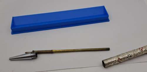1960`s Rolex Merkur Sterling Tribes of Israel Pen -Souvenir Judaica made in Jerusalem
