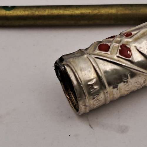 1960`s Rolex Merkur Sterling Tribes of Israel Pen -Souvenir Judaica made in Jerusalem