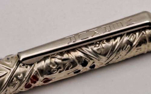 1960`s Rolex Merkur Sterling Tribes of Israel Pen -Souvenir Judaica made in Jerusalem