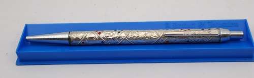1960`s Rolex Merkur Sterling Tribes of Israel Pen -Souvenir Judaica made in Jerusalem